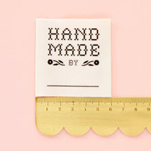 Load image into Gallery viewer, Crafty Handmade By: Organic Cotton Write in Sewing Labels