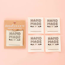 Load image into Gallery viewer, Crafty Handmade By: Organic Cotton Write in Sewing Labels
