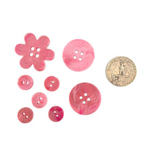 Load image into Gallery viewer, Little Recycled Plastic Buttons - Dusty Pink