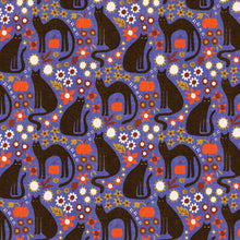 Load image into Gallery viewer, Fat Quarter Morticia Blue Organic Quilting Cotton