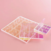 Load image into Gallery viewer, Mini Squares Set - Iridescent Quilting Rulers