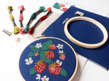 Load image into Gallery viewer, Strawberries Embroidery Kit