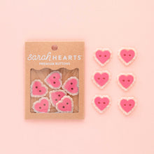 Load image into Gallery viewer, Pink Sweet Heart Large 1" Buttons