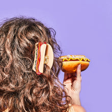 Load image into Gallery viewer, Large Hot Dog Hair Claw Clip with All the Fixins