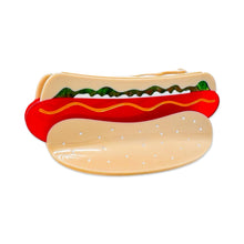Load image into Gallery viewer, Large Hot Dog Hair Claw Clip with All the Fixins