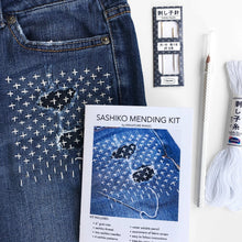 Load image into Gallery viewer, Sashiko Mending Kit - A Diy Guide To Decorative, Functional Patching By Hand