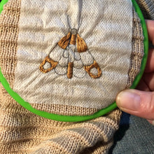 Load image into Gallery viewer, Moth Mending Embroidery Pattern Transfers