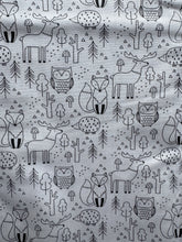 Load image into Gallery viewer, Fine Line Woodland Print Cotton 2 Yards