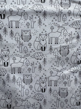 Load image into Gallery viewer, Fine Line Woodland Print Cotton 2 Yards
