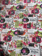 Load image into Gallery viewer, Parisian Collage Quilting Cotton 2 Yards