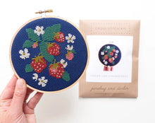 Load image into Gallery viewer, Strawberries Embroidery Kit