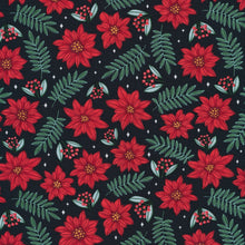 Load image into Gallery viewer, Poinsettia Parade Organic Cotton
