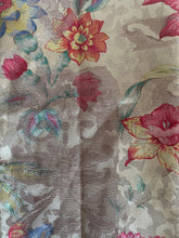 Load image into Gallery viewer, Gold Floral Upholstery Fabric 1/2 Yard