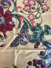 Load image into Gallery viewer, Yellow Floral Upholstery Fabric 1/2 Yard