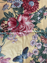 Load image into Gallery viewer, Yellow Floral Upholstery Fabric 1/2 Yard