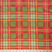 Load image into Gallery viewer, Holiday Plaid Organic Cotton Poplin