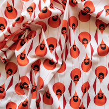 Load image into Gallery viewer, Giant Cardinal Organic Cotton Poplin