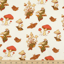Load image into Gallery viewer, Mushrooms Cream Organic Poplin