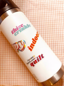 I Wanna Touch Your Quilt! - Sewing and Quilting Vinyl Holographic Sticker
