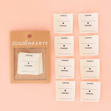 Load image into Gallery viewer, Started Finished Organic Cotton Sewing and Quilting Labels
