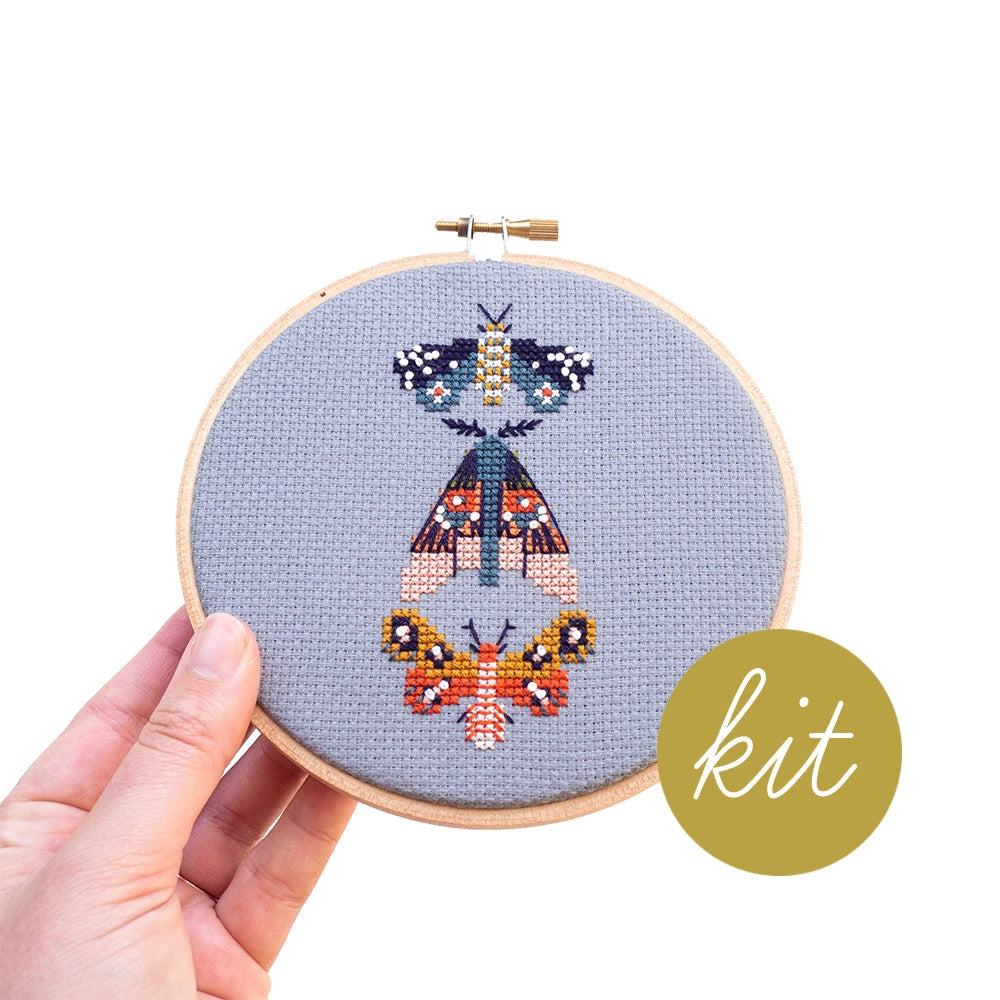 Moths Embroidery Kit