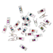 Load image into Gallery viewer, Clear Glitter Clips | Pack of 25
