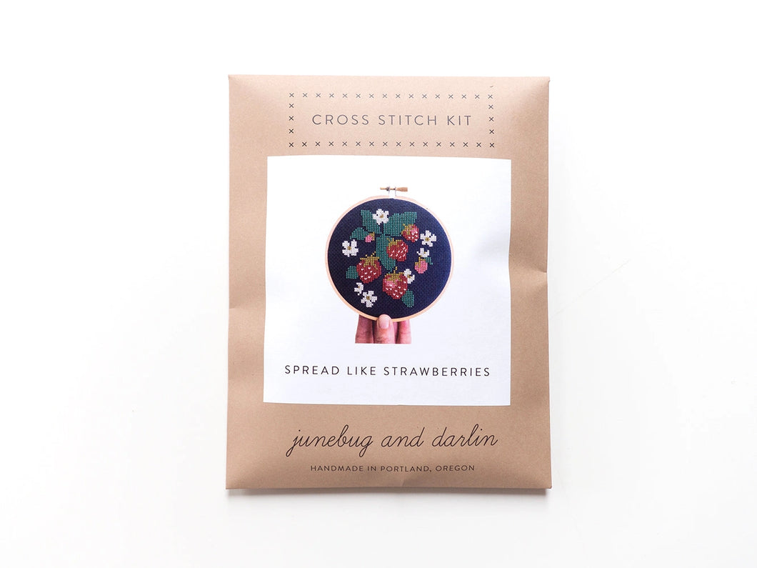 Strawberries Embroidery Kit