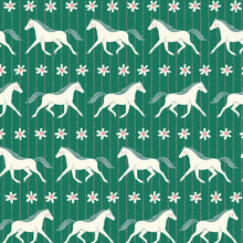 Load image into Gallery viewer, Green Howdy Happy Homestead Organic Cotton Fabric

