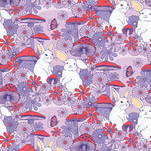 Load image into Gallery viewer, Mushroom Bunnies Quilting Cotton
