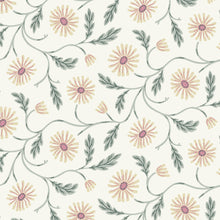 Load image into Gallery viewer, Trailing Floral Cream Flannel

