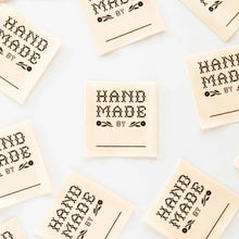 Load image into Gallery viewer, Crafty Handmade By: Organic Cotton Write in Sewing Labels
