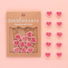 Load image into Gallery viewer, Pink Sweet Heart Small 5/8" Buttons
