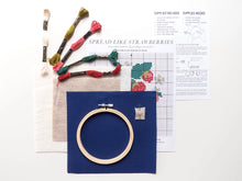 Load image into Gallery viewer, Strawberries Embroidery Kit
