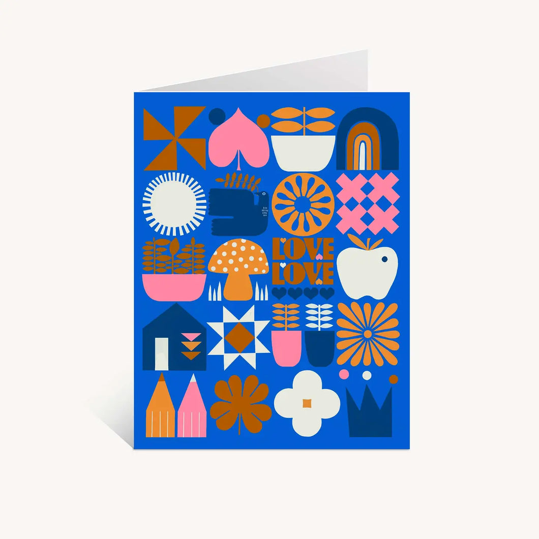 Love Love Mushroom Greeting Card