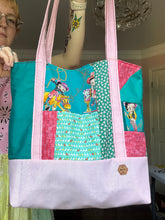 Load image into Gallery viewer, Bett Boop Upcycled Tote Bag
