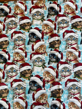 Load image into Gallery viewer, Kitty Christmas 1/2 Yard Quilting Cotton
