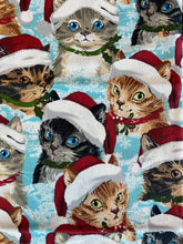 Load image into Gallery viewer, Kitty Christmas 1/2 Yard Quilting Cotton
