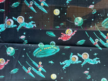 Load image into Gallery viewer, Mid Century Space Kids Fat Quarter 18x21
