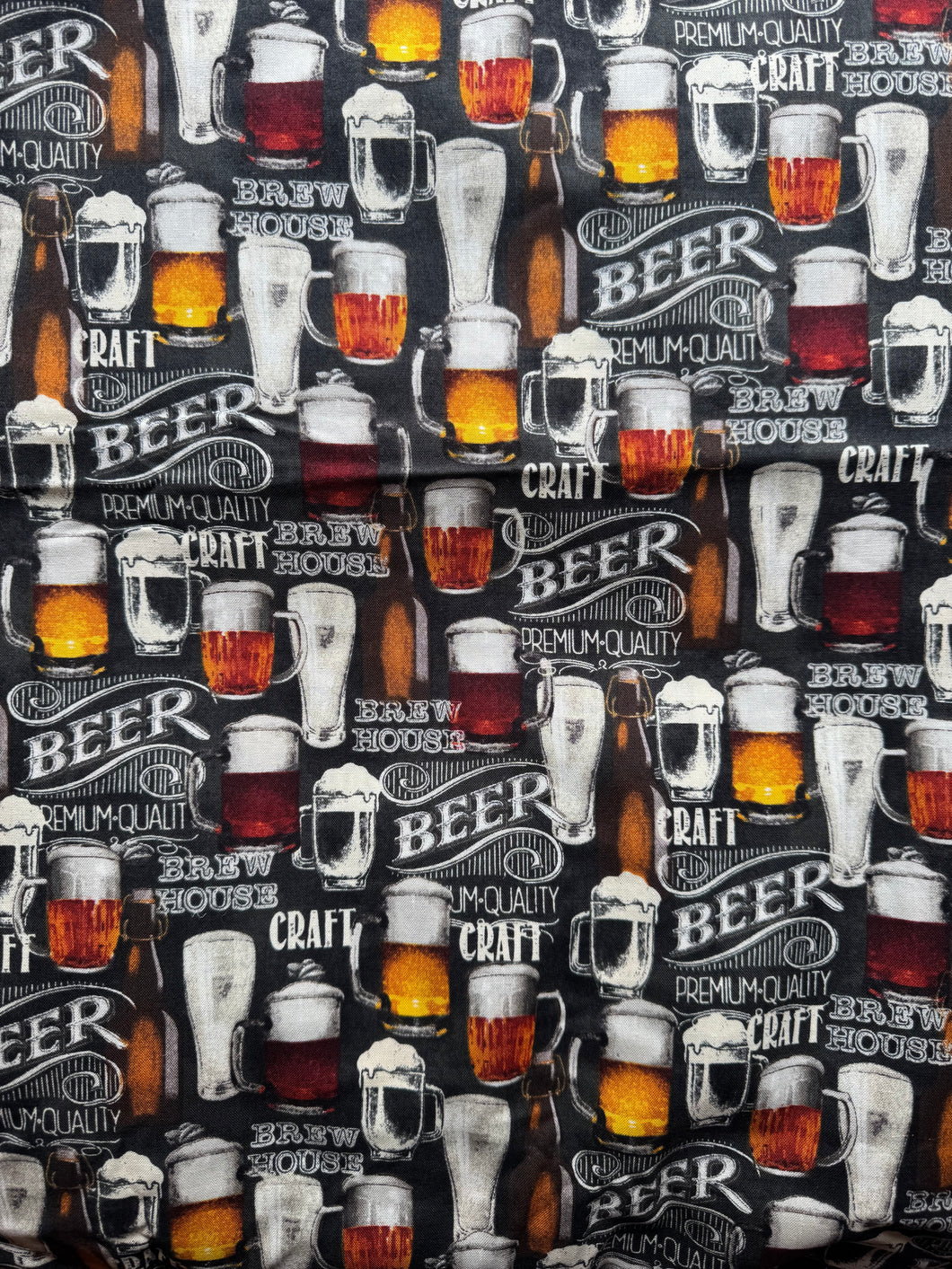 Brew House Beer Themed Cotton 1 Yard