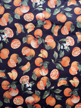 Load image into Gallery viewer, Oranges &amp; Blossoms Cotton Fabric 3 Yards
