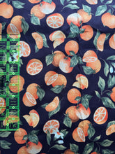 Load image into Gallery viewer, Oranges &amp; Blossoms Cotton Fabric 3 Yards
