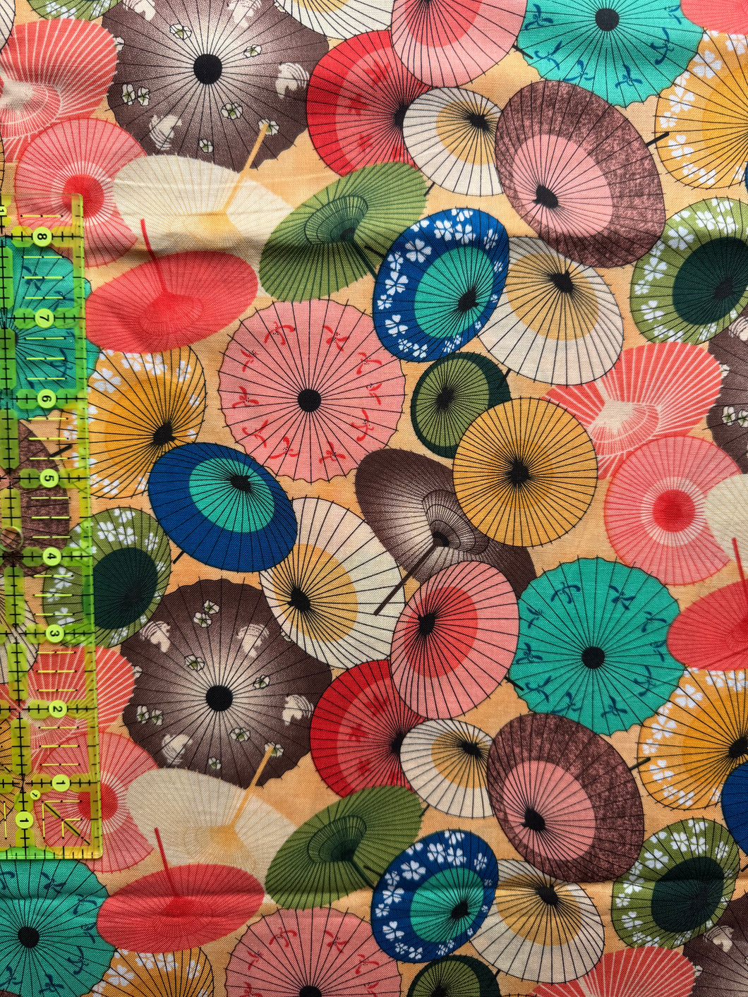 Umbrella Cotton Fabric 1.75 Yards