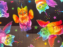 Load image into Gallery viewer, Rainbow Unicorn Cats Fabric 3 Yards
