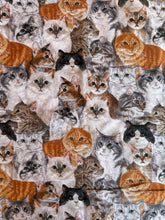Load image into Gallery viewer, Cat Collages by David Textiles 1/2 Yard
