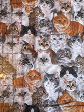 Load image into Gallery viewer, Cat Collages by David Textiles 1/2 Yard
