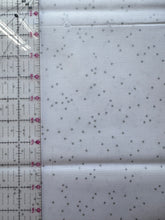 Load image into Gallery viewer, White fabric with small silver diamond patterns
