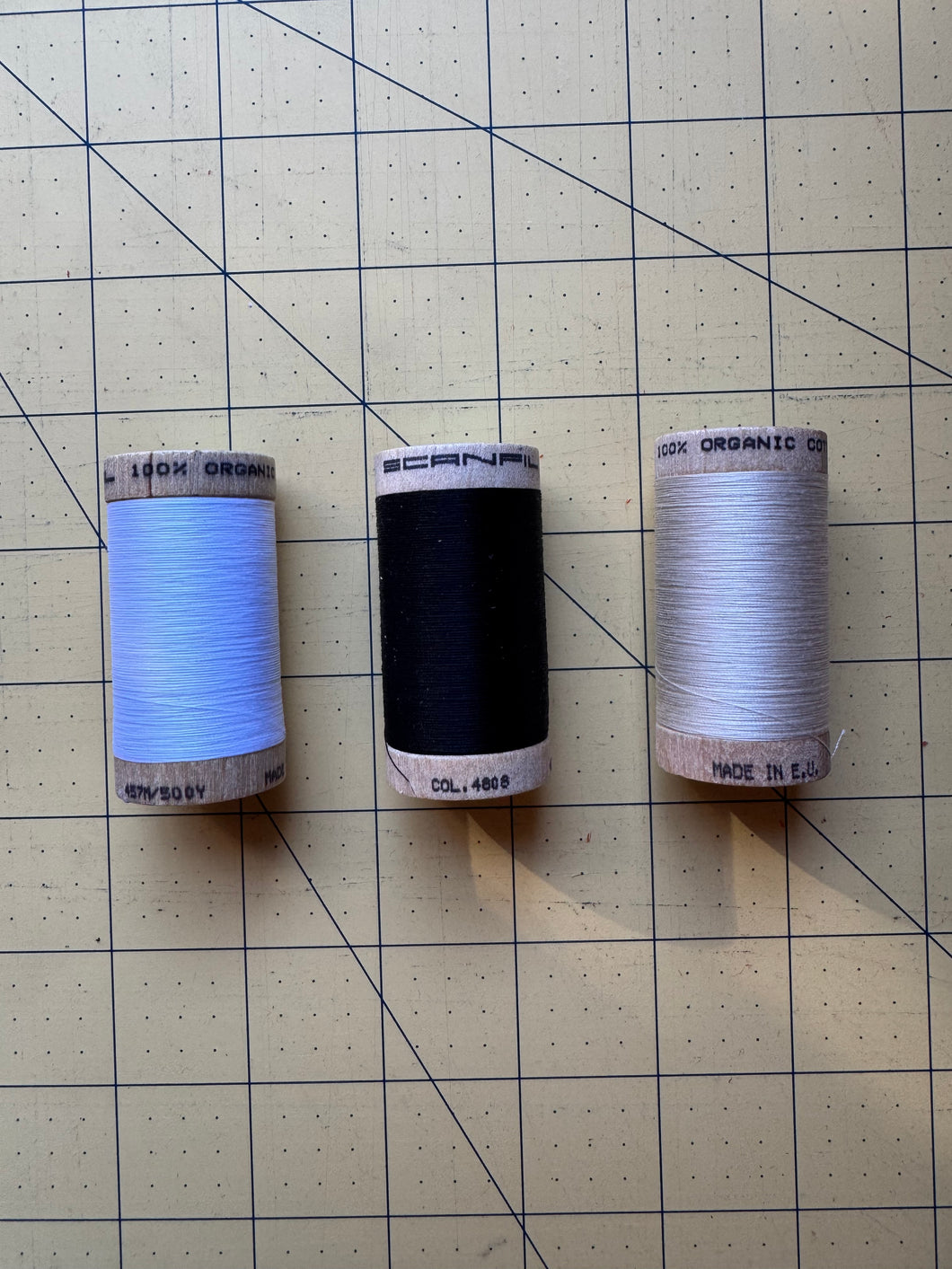 50wt/500 Yard Scanfil Organic Cotton Sewing Thread