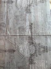 Load image into Gallery viewer, Gray Parisian Print Fabric 1 3/4 Yard

