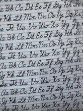 Load image into Gallery viewer, Cursive Font Fabric 1/4 Yard
