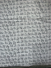 Load image into Gallery viewer, Cursive Font Fabric 1/4 Yard
